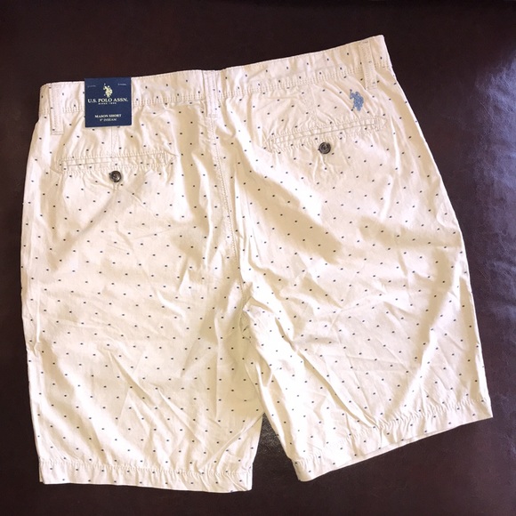 U.S. Polo Assn Mason Dot Twill Shorts, Sz 36, NWT! - Picture 6 of 12